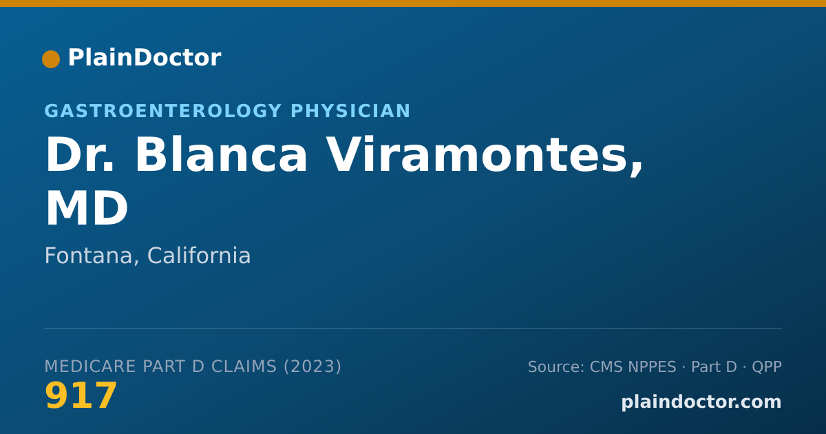 Shareable card for Blanca Viramontes, MD - Gastroenterology Physician, Fontana, CA