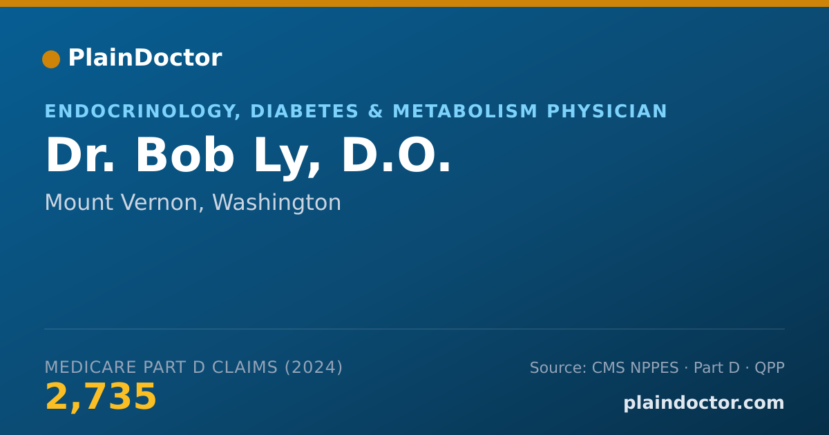 Shareable card for Bob Ly, D.O. - Endocrinology, Diabetes & Metabolism Physician, Mount Vernon, WA