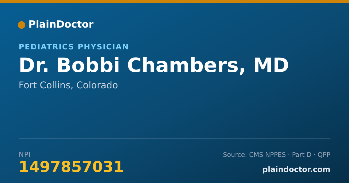 Shareable card for Bobbi Chambers, MD - Neonatal-Perinatal Medicine Physician, Fort Collins, CO
