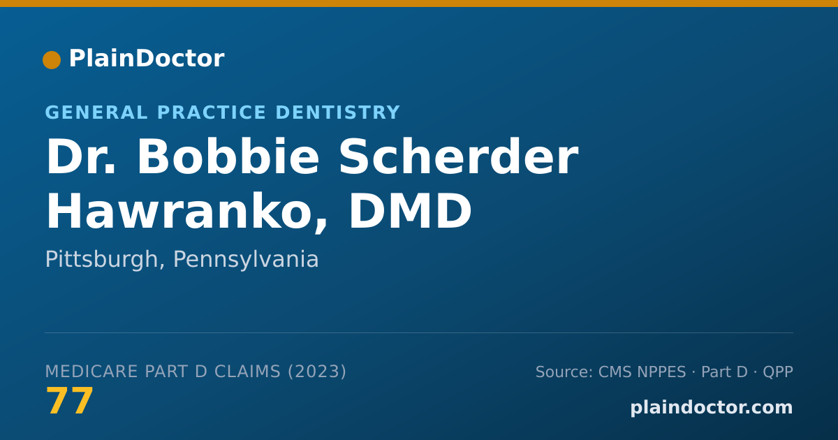 Shareable card for Bobbie Scherder Hawranko, DMD - General Practice Dentistry, Pittsburgh, PA