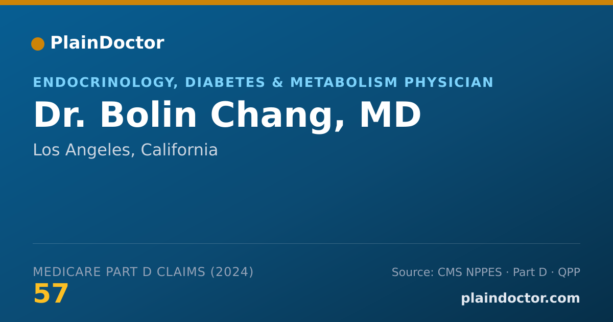 Shareable card for Bolin Chang, MD - Endocrinology, Diabetes & Metabolism Physician, Los Angeles, CA