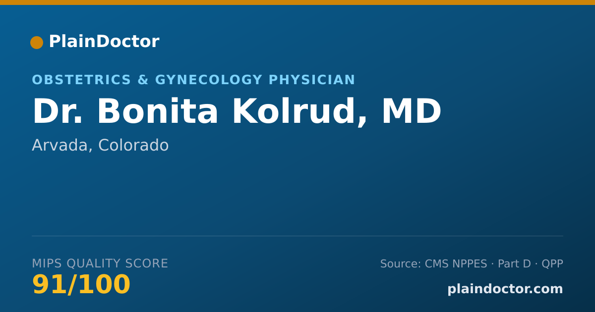 Shareable card for Bonita Kolrud, MD - Obstetrics & Gynecology Physician, Arvada, CO