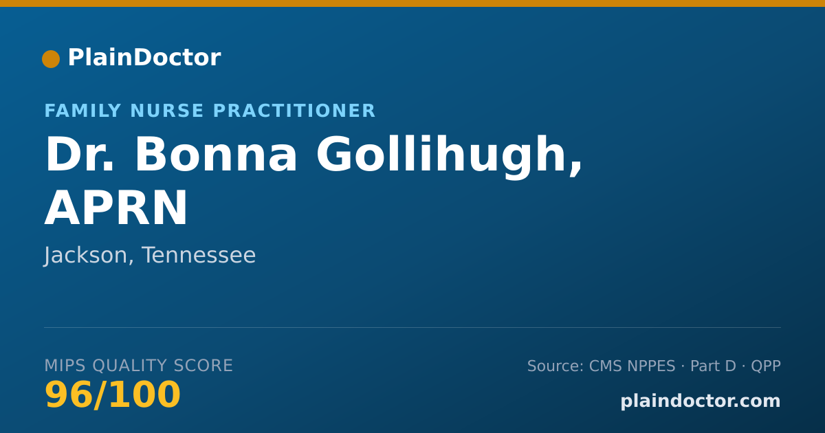 Shareable card for Bonna Gollihugh, APRN - Family Nurse Practitioner, Jackson, TN