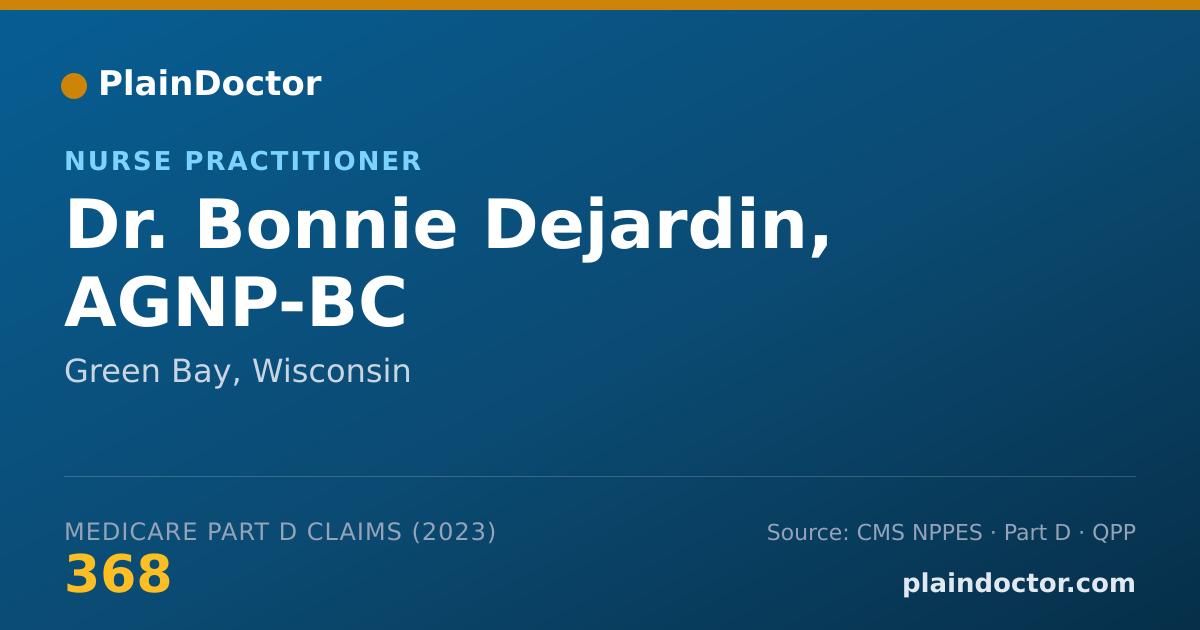 Shareable card for Bonnie Dejardin, AGNP-BC - Nurse Practitioner, Green Bay, WI