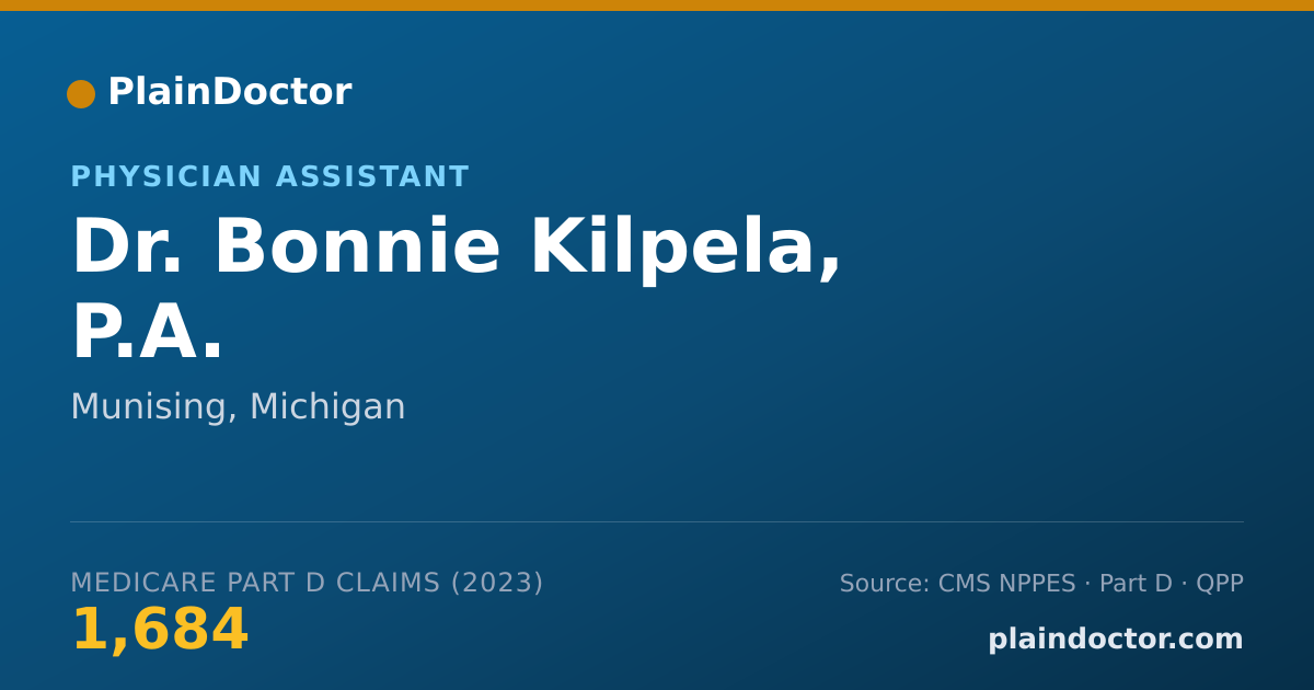 Shareable card for Bonnie Kilpela, P.A. - Physician Assistant, Munising, MI