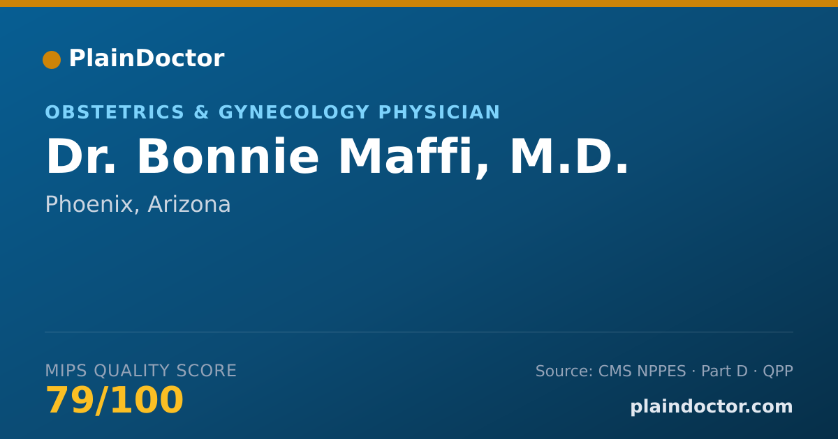 Shareable card for Bonnie Maffi, M.D. - Obstetrics & Gynecology Physician, Phoenix, AZ