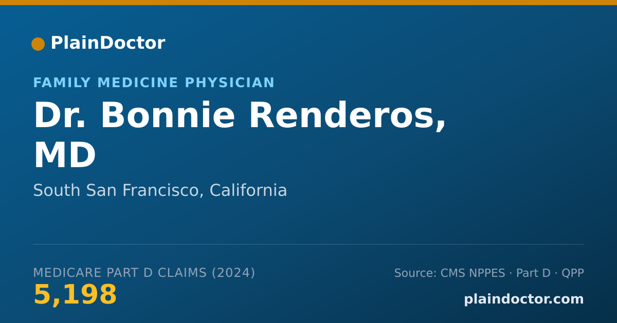 Shareable card for Bonnie Renderos, MD - Family Medicine Physician, South San Francisco, CA