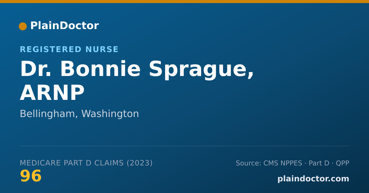 Shareable card for Bonnie Sprague, ARNP - Registered Nurse, Bellingham, WA