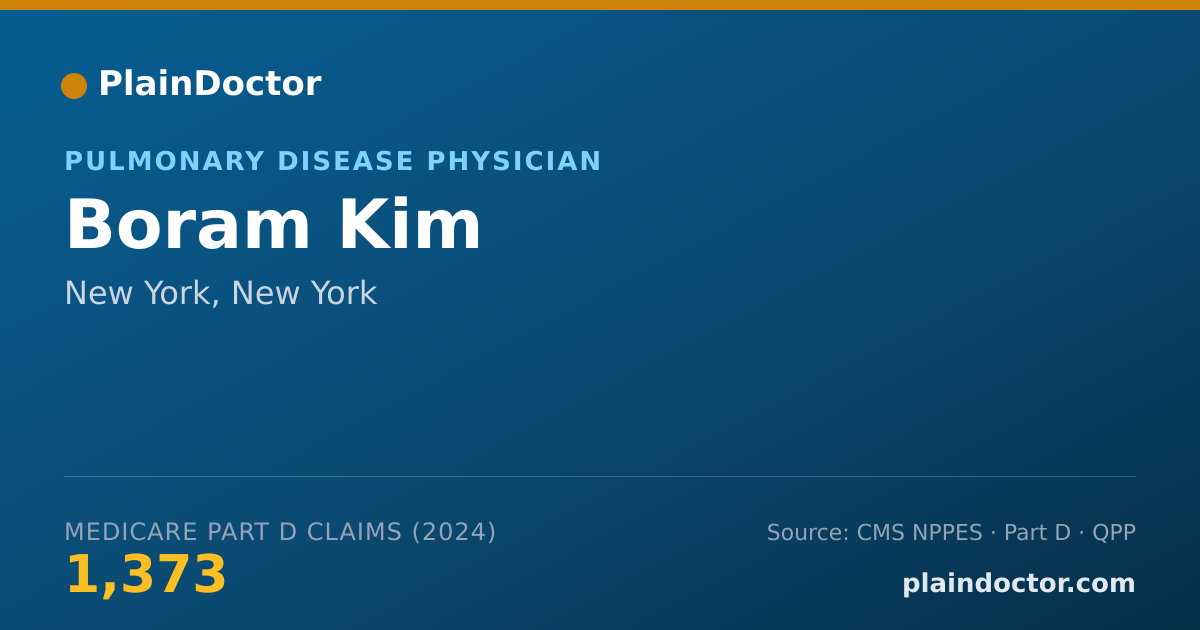 Shareable card for Boram Kim - Critical Care Medicine (Internal Medicine) Physician, New York, NY