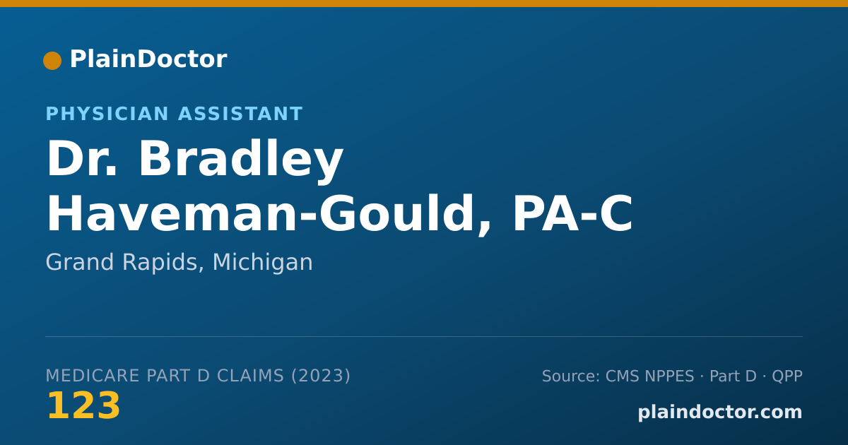 Shareable card for Bradley Haveman-Gould, PA-C - Physician Assistant, Grand Rapids, MI