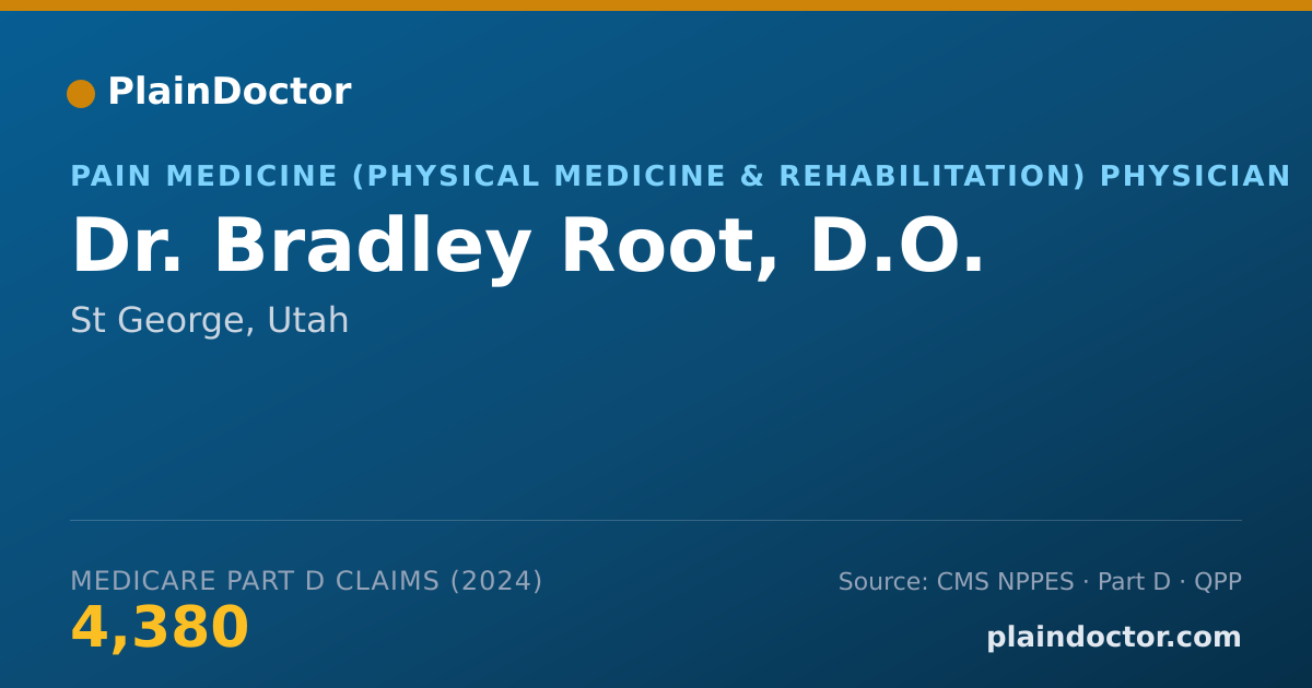 Shareable card for Bradley Root, D.O. - Pain Medicine (Physical Medicine & Rehabilitation) Physician, St George, UT