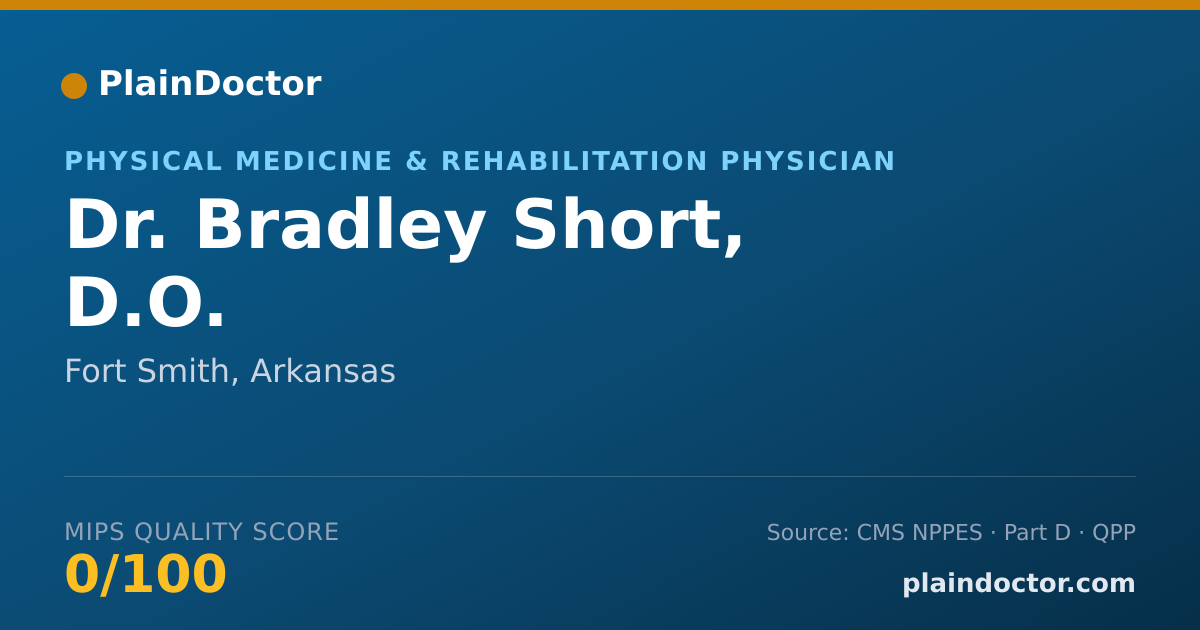 Shareable card for Bradley Short, D.O. - Physical Medicine & Rehabilitation Physician, Fort Smith, AR
