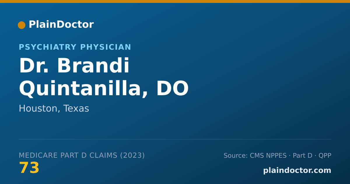 Shareable card for Brandi Quintanilla, DO - Psychiatry Physician, Houston, TX