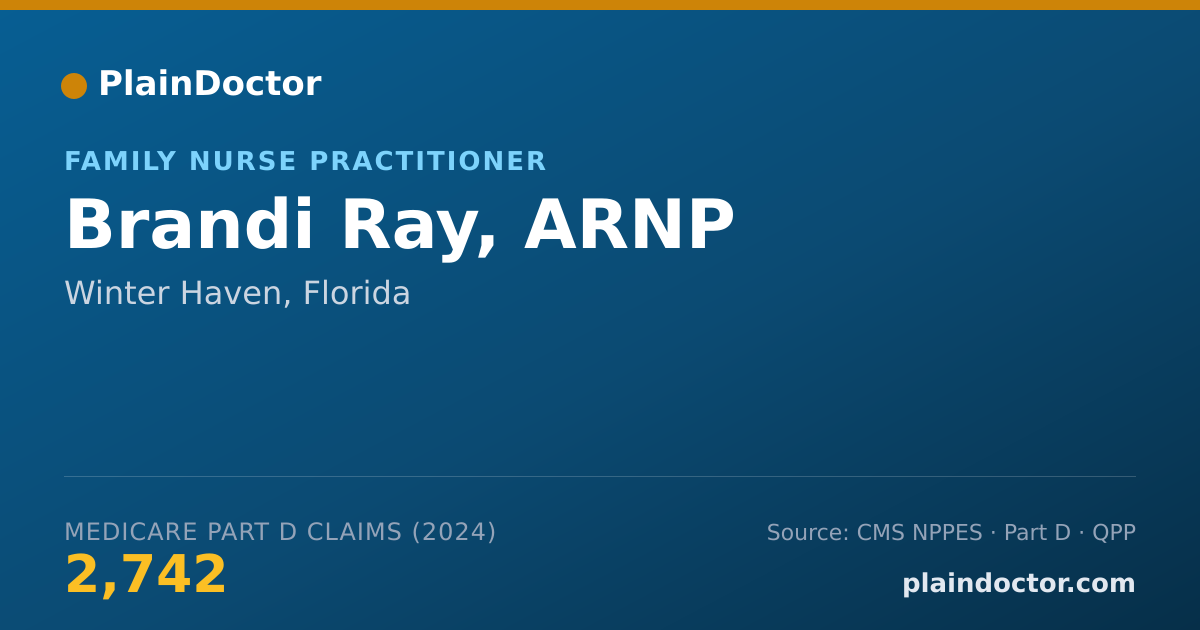 Shareable card for Brandi Ray, ARNP - Family Nurse Practitioner, Lakeland, FL