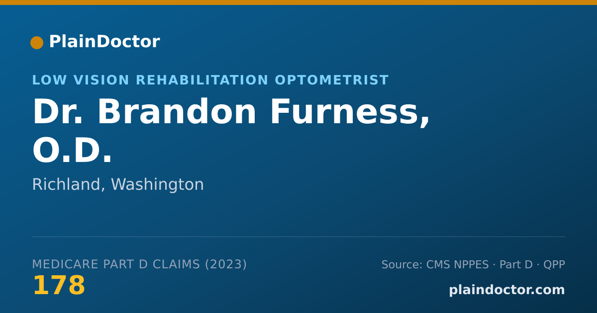 Shareable card for Brandon Furness, O.D. - Low Vision Rehabilitation Optometrist, Richland, WA