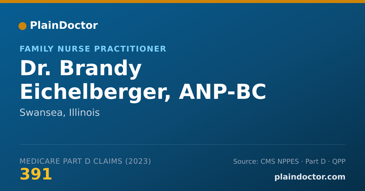 Shareable card for Brandy Eichelberger, ANP-BC - Family Nurse Practitioner, Swansea, IL