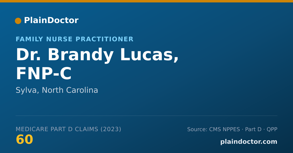 Shareable card for Brandy Lucas, FNP-C - Family Nurse Practitioner, Sylva, NC