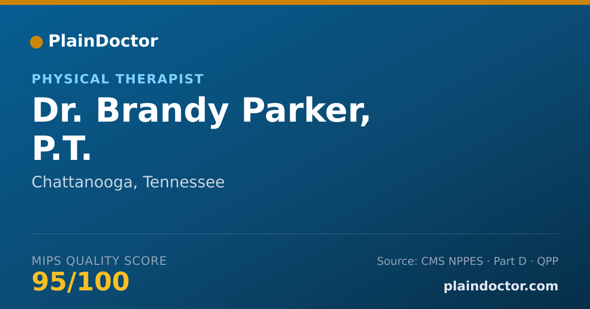 Shareable card for Brandy Parker, P.T. - Physical Therapist, Chattanooga, TN