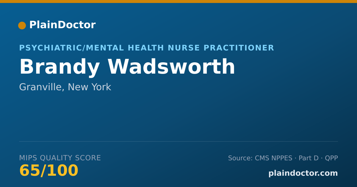 Shareable card for Brandy Wadsworth - Registered Nurse, Granville, NY