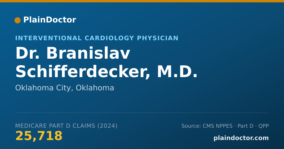 Shareable card for Branislav Schifferdecker, M.D. - Internal Medicine Physician, Oklahoma City, OK