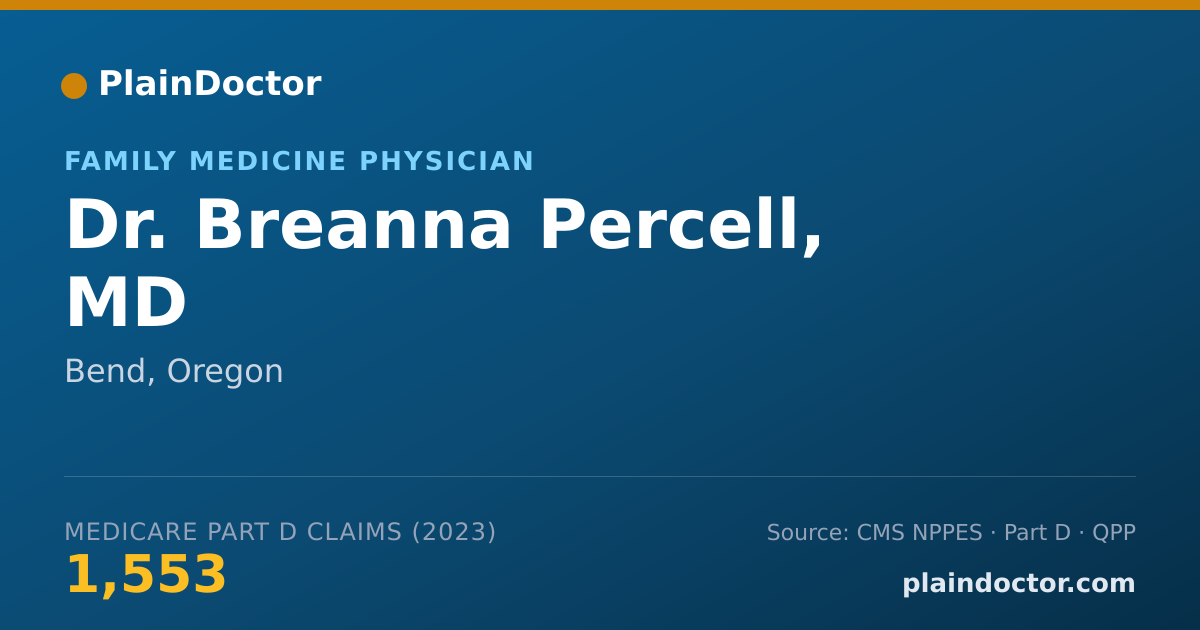 Shareable card for Breanna Percell, MD - Family Medicine Physician, Bend, OR
