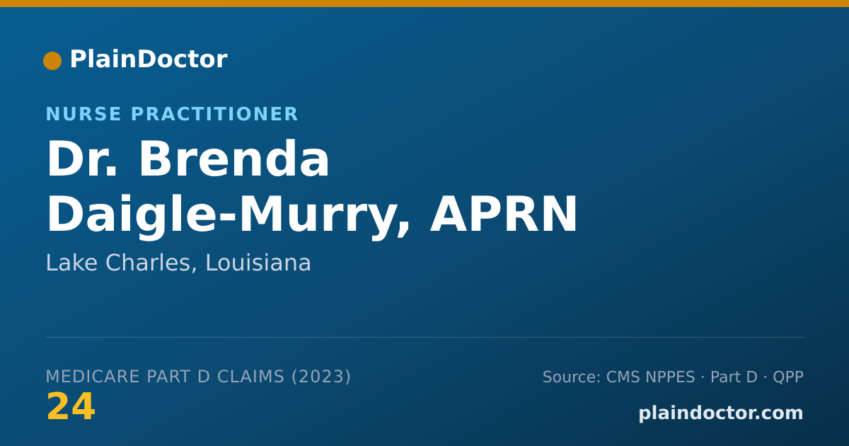 Shareable card for Brenda Daigle-Murry, APRN - Nurse Practitioner, Lake Charles, LA