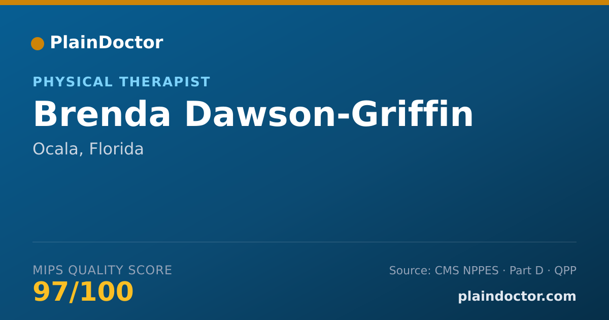Shareable card for Brenda Dawson-Griffin - Physical Therapist, Ocala, FL