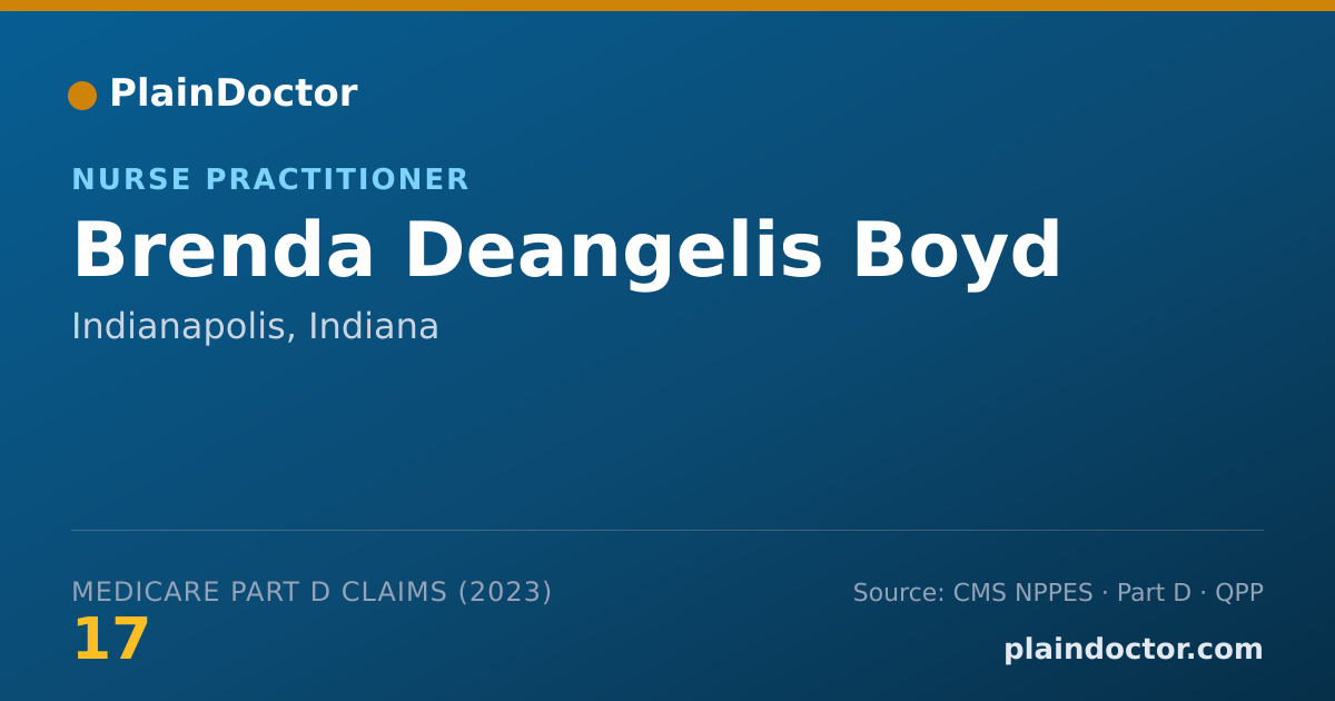 Shareable card for Brenda Deangelis Boyd - Nurse Practitioner, Indianapolis, IN