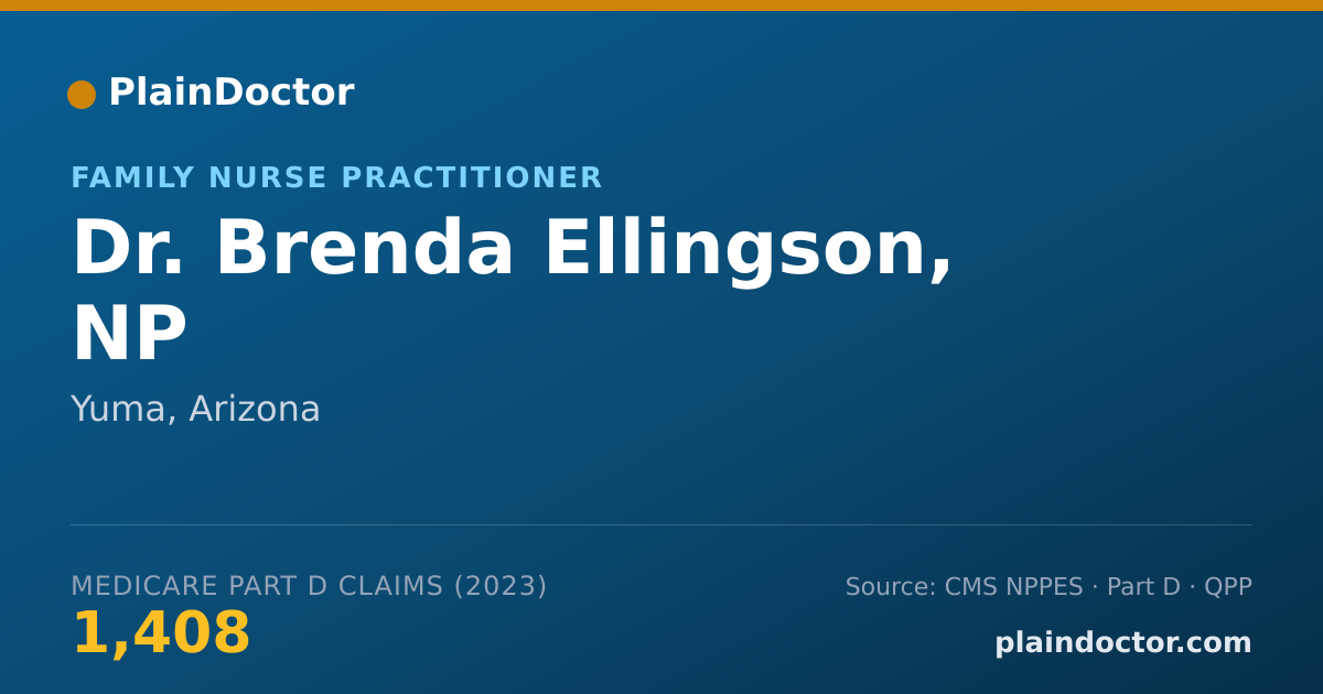 Shareable card for Brenda Ellingson, NP - Family Nurse Practitioner, Yuma, AZ