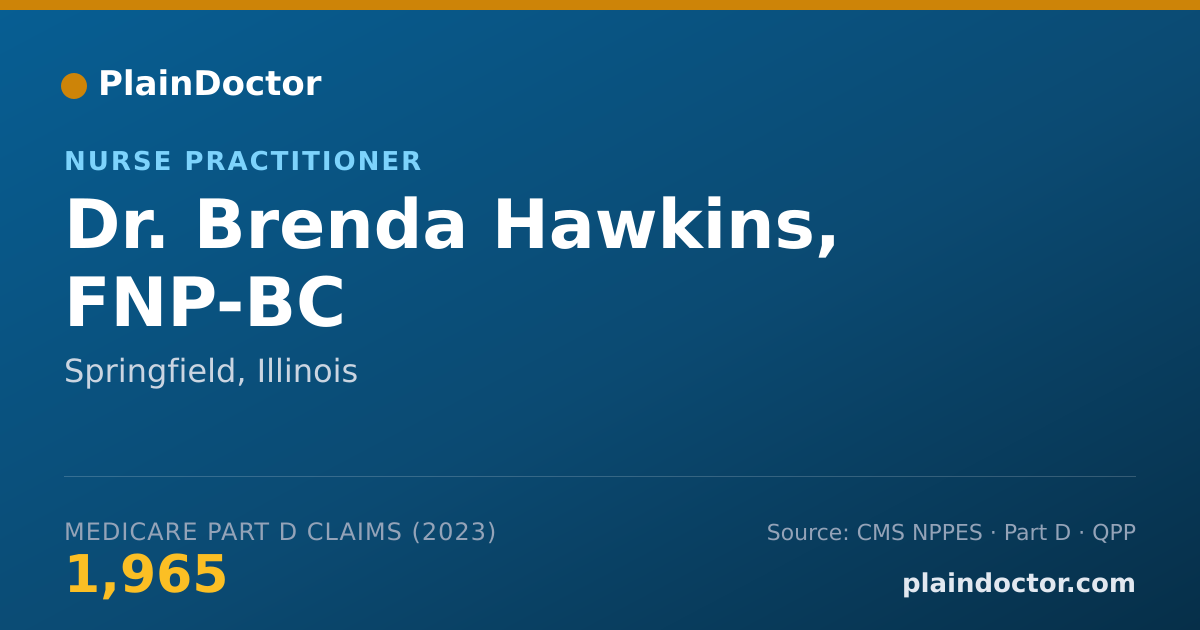 Shareable card for Brenda Hawkins, FNP-BC - Nurse Practitioner, Springfield, IL