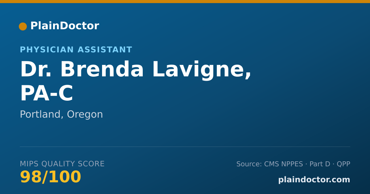 Shareable card for Brenda Lavigne, PA-C - Physician Assistant, Portland, OR
