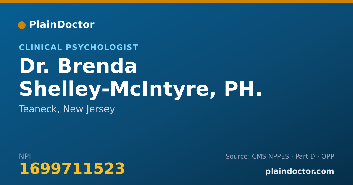 Shareable card for Brenda Shelley-McIntyre, PH. D. - Clinical Psychologist, Teaneck, NJ