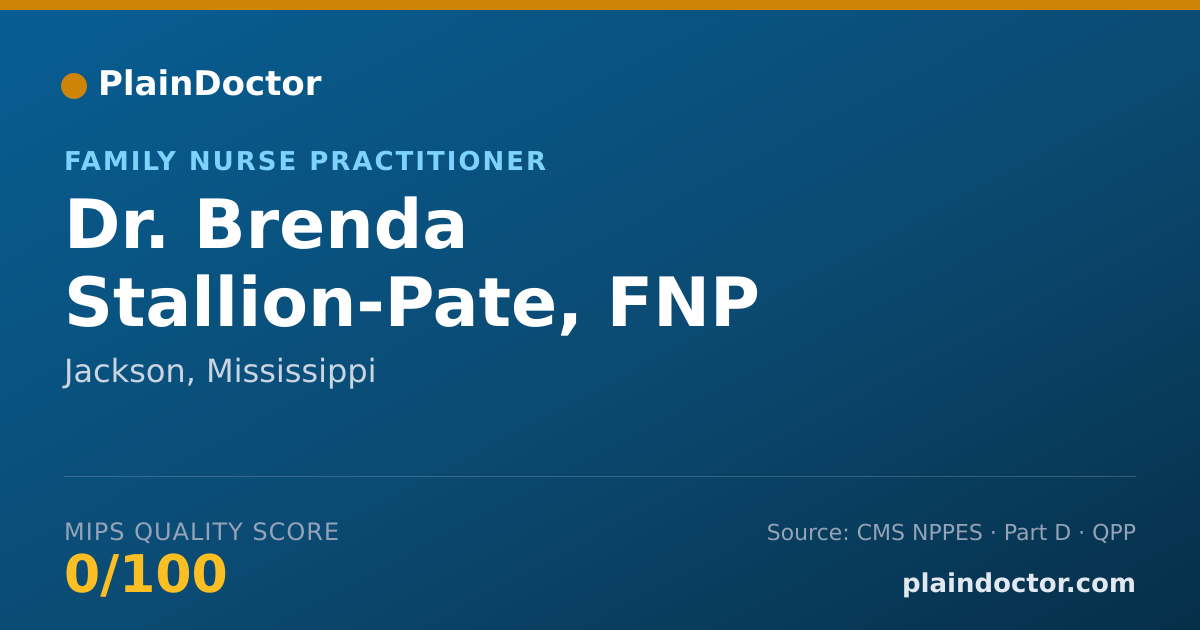 Shareable card for Brenda Stallion-Pate, FNP - Family Nurse Practitioner, Jackson, MS