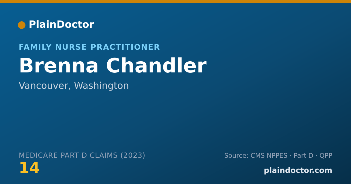 Shareable card for Brenna Chandler - Family Nurse Practitioner, Vancouver, WA