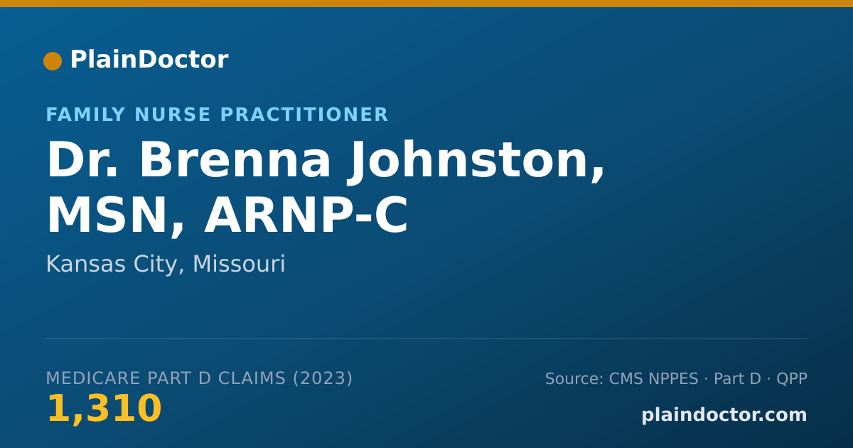 Shareable card for Brenna Johnston, MSN, ARNP-C - Family Nurse Practitioner, Kansas City, MO