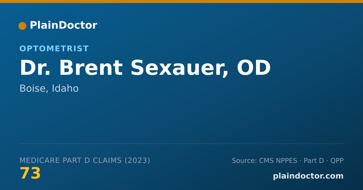 Shareable card for Brent Sexauer, OD - Optometrist, Boise, ID