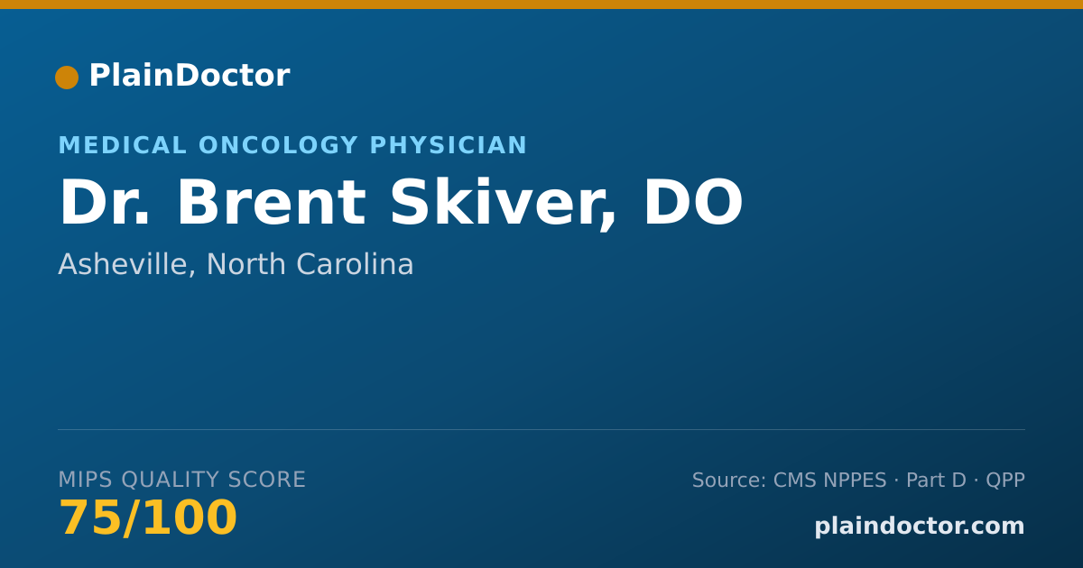 Shareable card for Brent Skiver, DO - Medical Oncology Physician, Asheville, NC