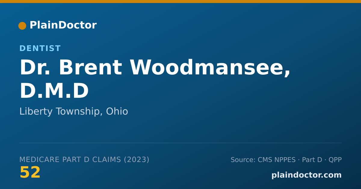 Shareable card for Brent Woodmansee, D.M.D - Dentist, Liberty Township, OH