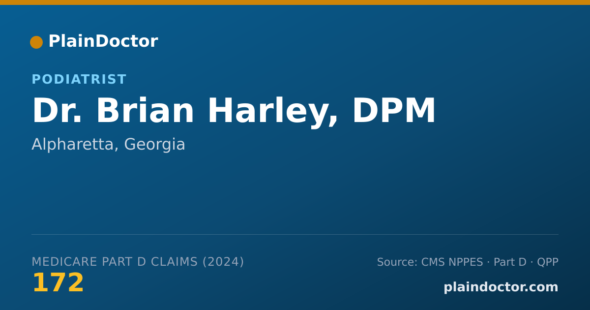 Shareable card for Brian Harley, DPM - Podiatrist, Alpharetta, GA