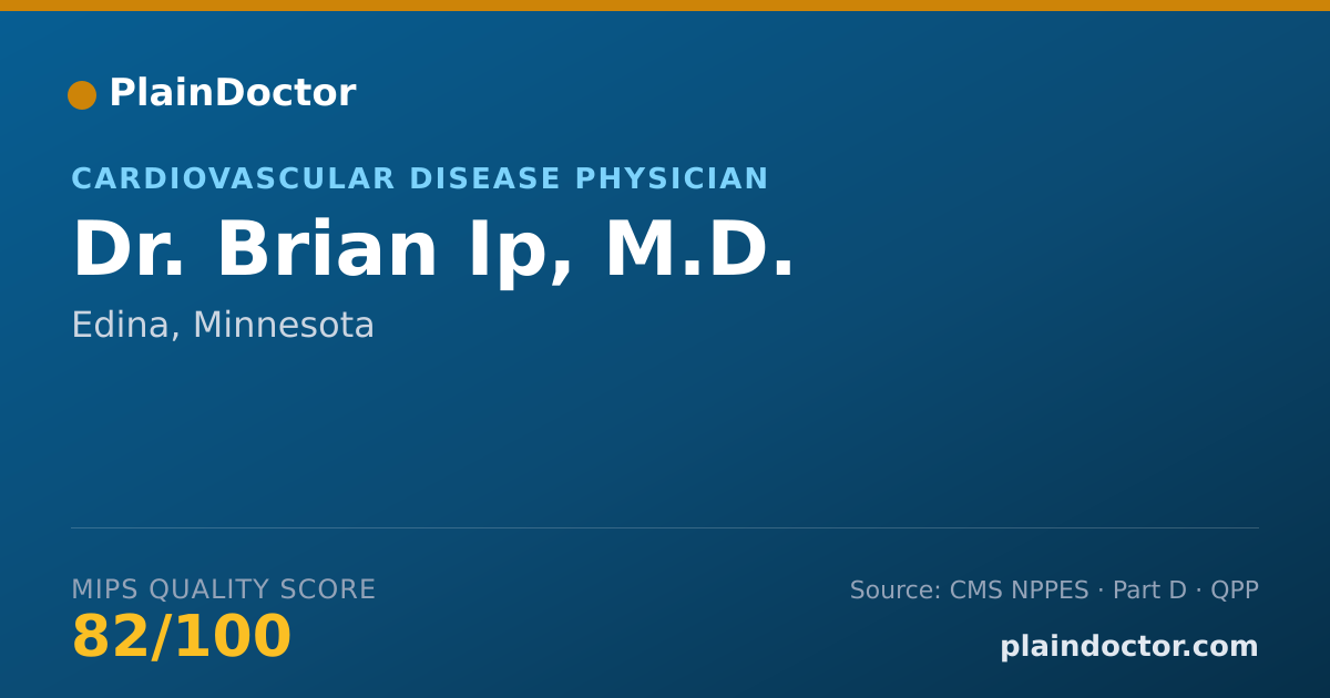 Shareable card for Brian Ip, M.D. - Cardiovascular Disease Physician, Edina, MN