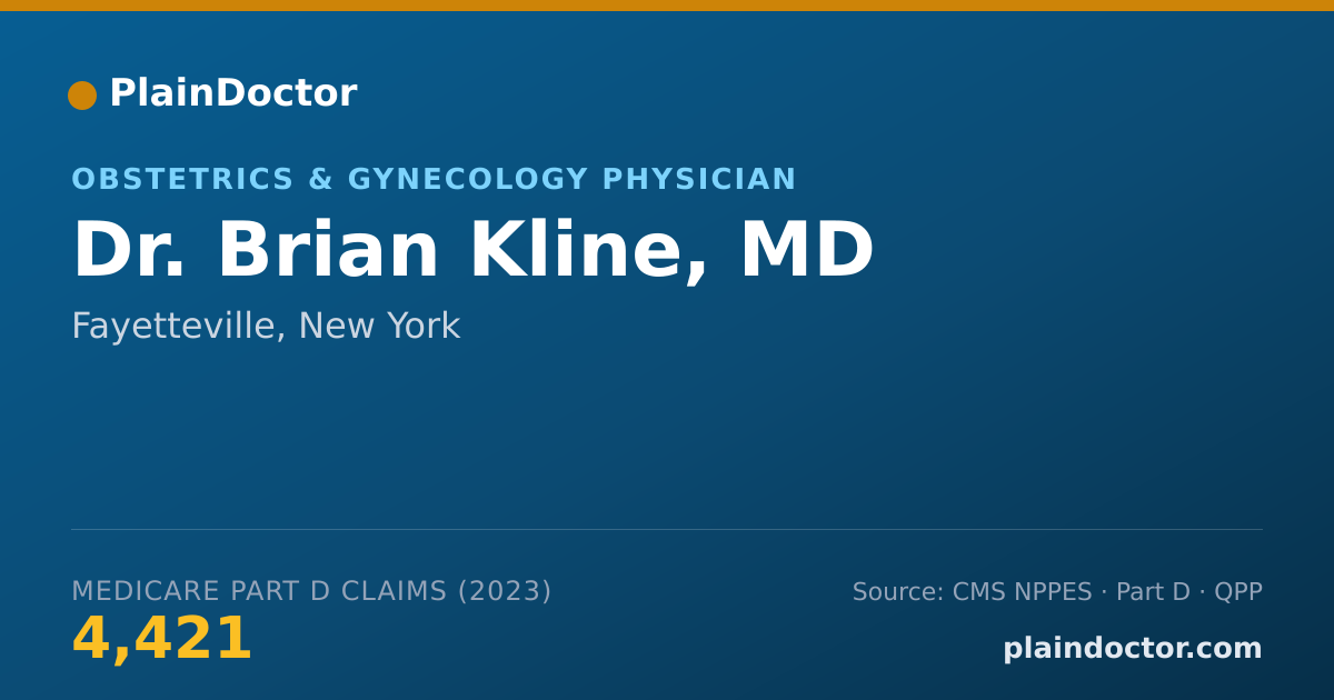 Shareable card for Brian Kline, MD - Obstetrics & Gynecology Physician, Fayetteville, NY