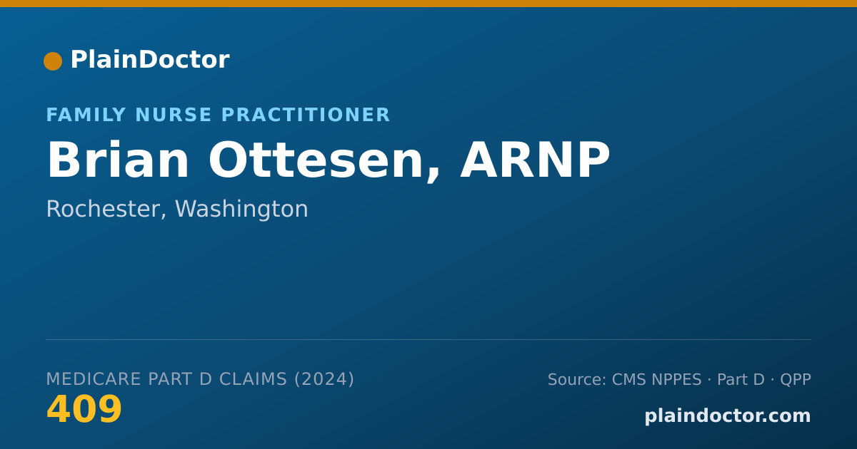 Shareable card for Brian Ottesen, ARNP - Family Nurse Practitioner, Rochester, WA