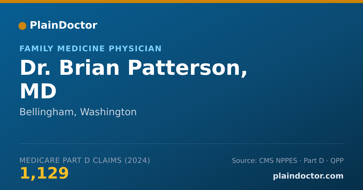 Shareable card for Brian Patterson, MD - Family Medicine Physician, Bellingham, WA