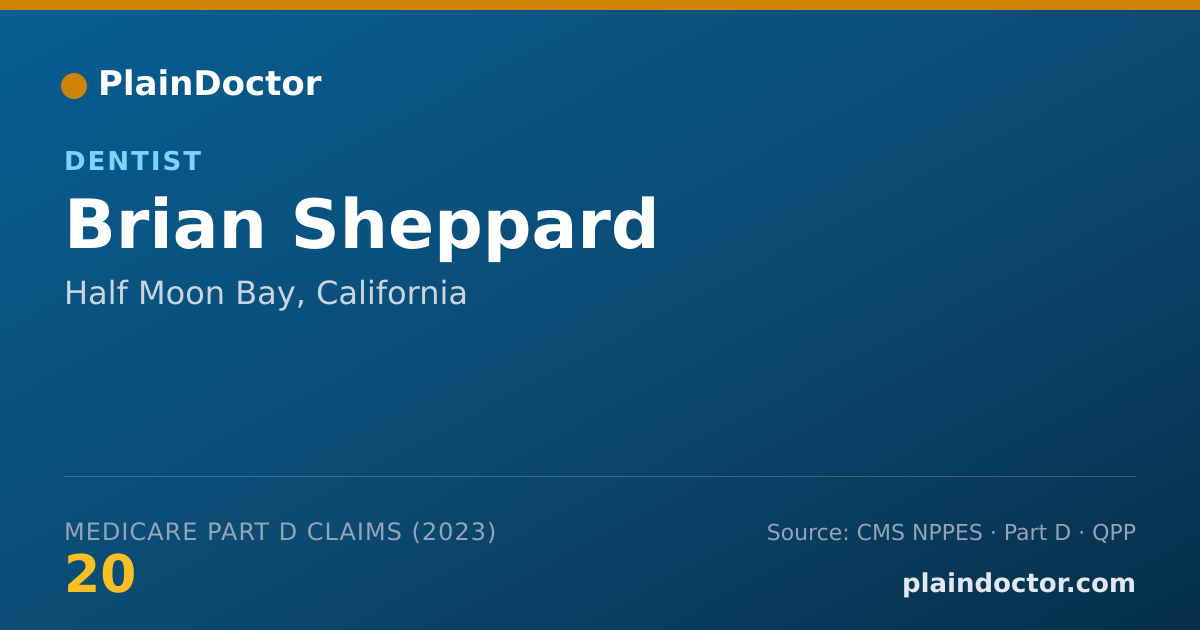 Shareable card for Brian Sheppard - Dentist, Half Moon Bay, CA