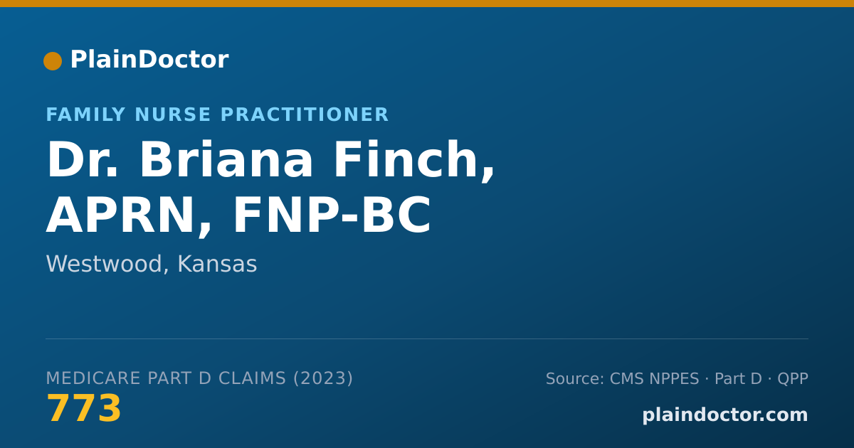 Shareable card for Briana Finch, APRN, FNP-BC - Family Nurse Practitioner, Westwood, KS