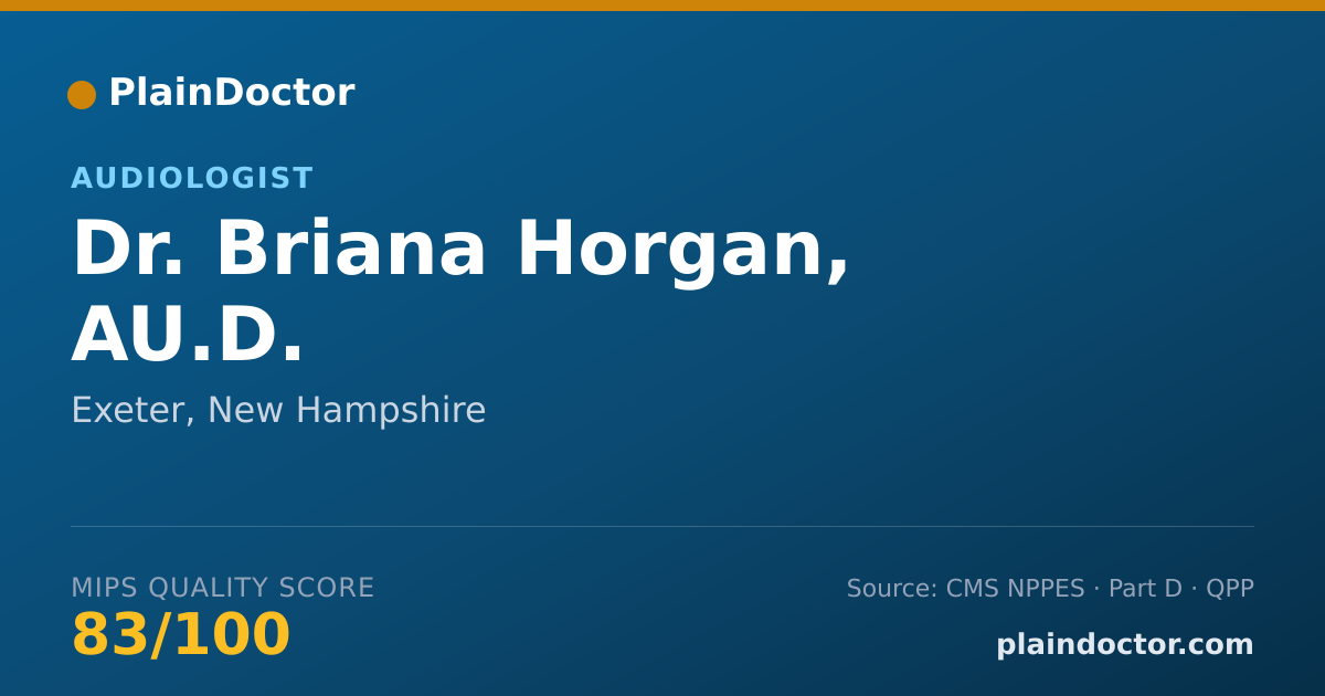 Shareable card for Briana Horgan, AU.D. - Audiologist, Exeter, NH