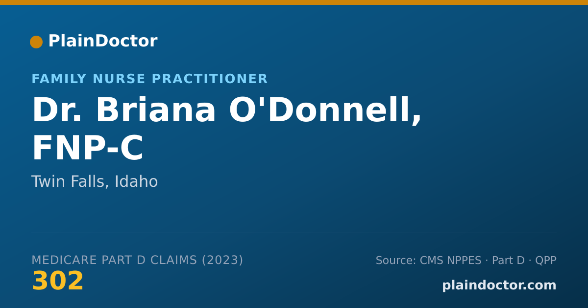 Shareable card for Briana O'Donnell, FNP-C - Family Nurse Practitioner, Twin Falls, ID