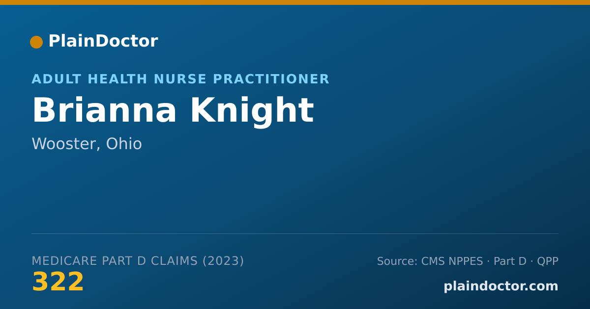 Shareable card for Brianna Knight - Adult Health Nurse Practitioner, Wooster, OH