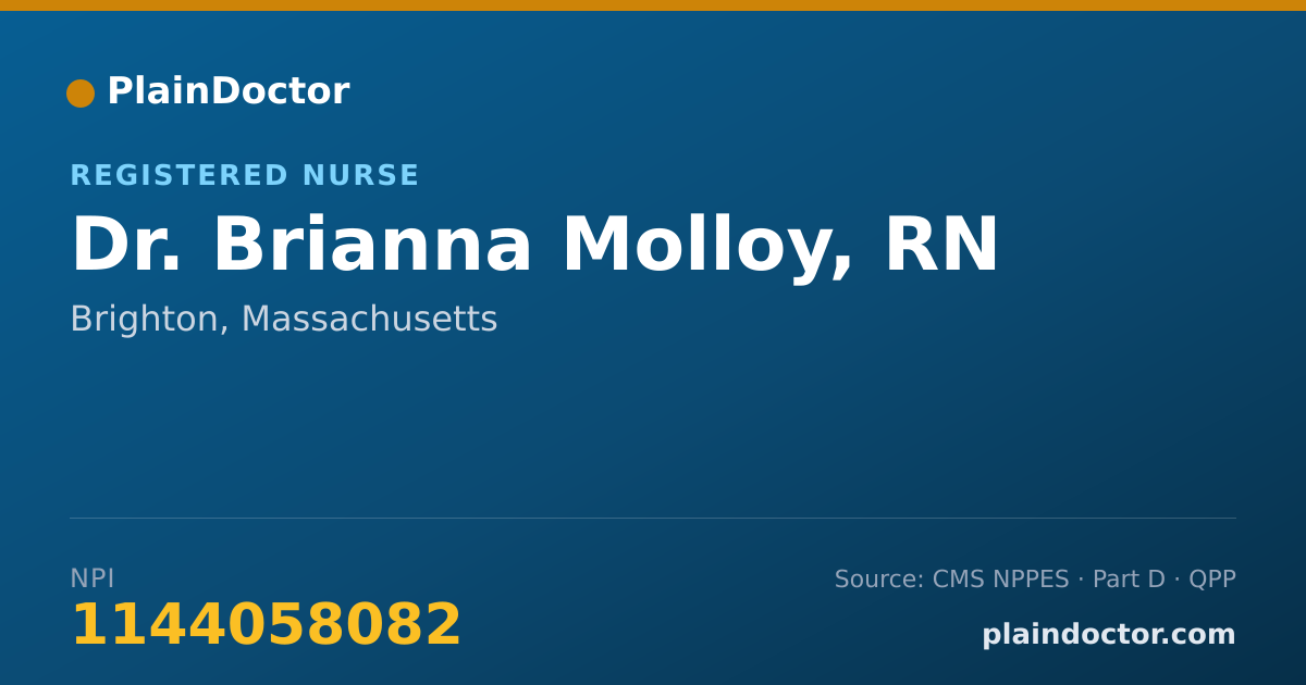 Shareable card for Brianna Molloy, RN - Registered Nurse, Brighton, MA