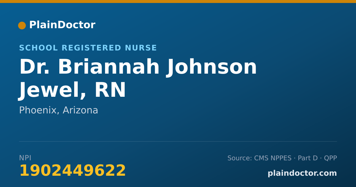 Shareable card for Briannah Johnson Jewel, RN - School Registered Nurse, Phoenix, AZ